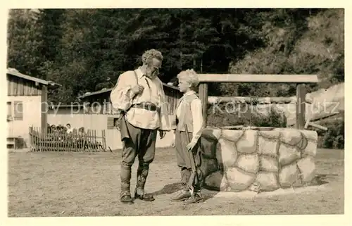 AK / Ansichtskarte Altusried Freilichtbuehne Tell mit Sohn Altusried