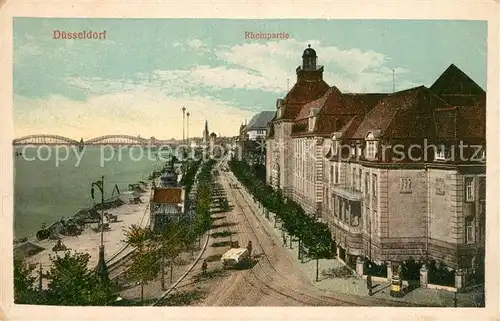 AK / Ansichtskarte Duesseldorf Rheinpartie Duesseldorf