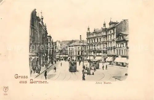 AK / Ansichtskarte Barmen_Wuppertal Alter Markt Barmen Wuppertal