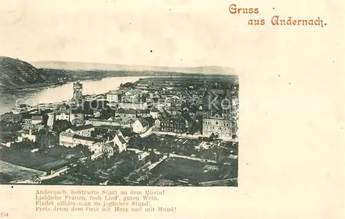 AK / Ansichtskarte Andernach Panorama Andernach