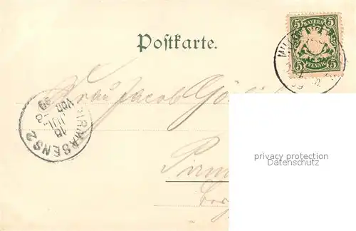 AK / Ansichtskarte Wuerzburg Blick von der Festung Wuerzburg