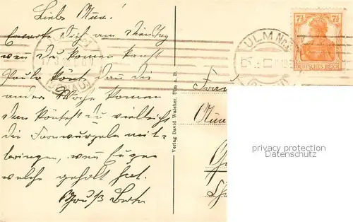 AK / Ansichtskarte Ulm_Donau Panorama mit Ulmer Muenster Ulm_Donau