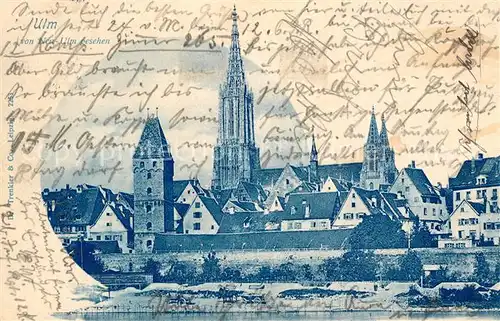 AK / Ansichtskarte Ulm_Donau Teilansicht Ulmer Muenster Ulm_Donau