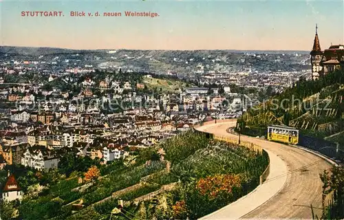 AK / Ansichtskarte Stuttgart Blick von der neuen Weinstiege Stuttgart