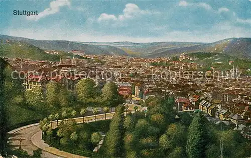 AK / Ansichtskarte Stuttgart Blick vom Suender Stuttgart
