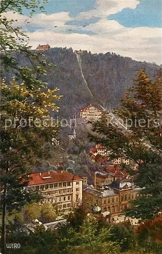 AK / Ansichtskarte Verlag_WIRO_Wiedemann_Nr. 2747 Wildbad Sommerberg mit Bergbahn  Verlag_WIRO_Wiedemann_Nr.