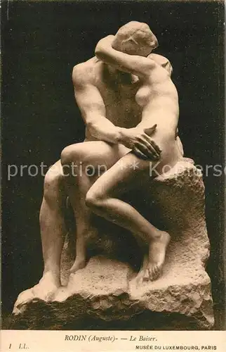 AK / Ansichtskarte Skulpturen Le Baiser Rodin  Skulpturen