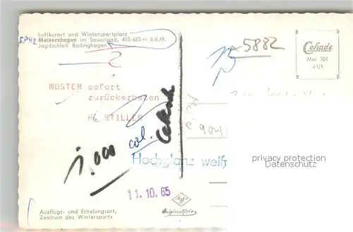 AK / Ansichtskarte Meinerzhagen Jagdschloss Badinghagen Meinerzhagen