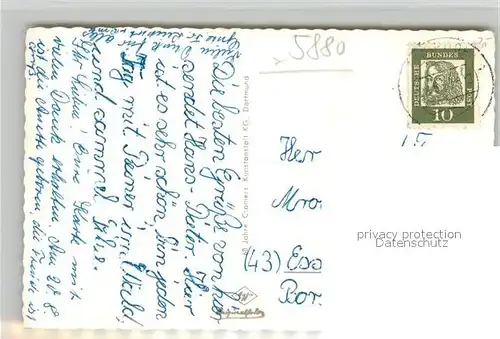 AK / Ansichtskarte Luedenscheid Parkhaus Ehrenmal Basse Notte Allee Waldpartie in der Nurre Luedenscheid