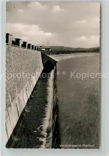 AK / Ansichtskarte Versetalsperre ueberlauf  Versetalsperre