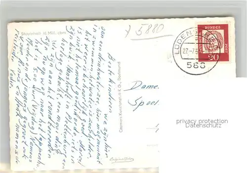 AK / Ansichtskarte Versetalsperre bei Luedenscheid Versetalsperre