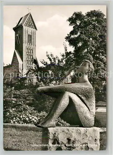 AK / Ansichtskarte Luedenscheid Kirche mit Plastik Luedenscheid
