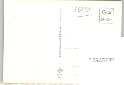 AK / Ansichtskarte Luedenscheid Kirche mit Plastik Luedenscheid