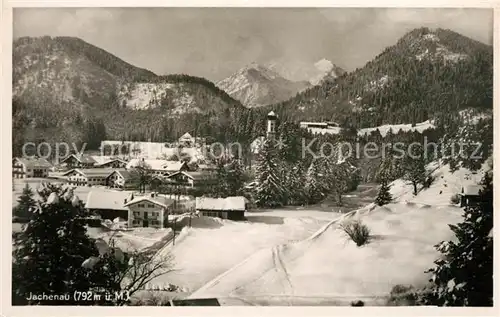 AK / Ansichtskarte Jachenau Panorama Winterlandschaft Jachenau