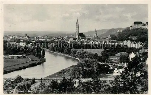 AK / Ansichtskarte Landshut_Isar Panorama  Landshut Isar