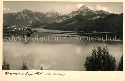 AK / Ansichtskarte Weissenau Panorama Saeuling Weissenau