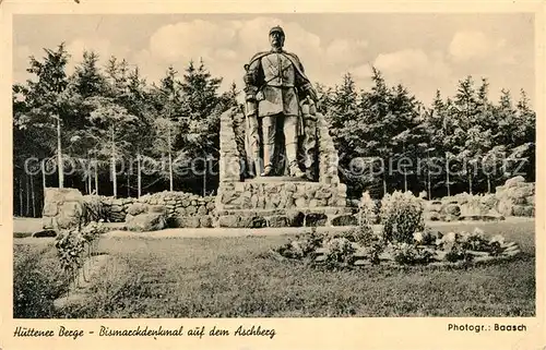 AK / Ansichtskarte Aschberg_Berg Huettener Berge Bismarckdenkmal Aschberg Berg