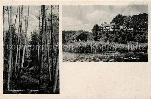 AK / Ansichtskarte Ratzeburg Hotel Baek Kupfermuehlental Ratzeburg
