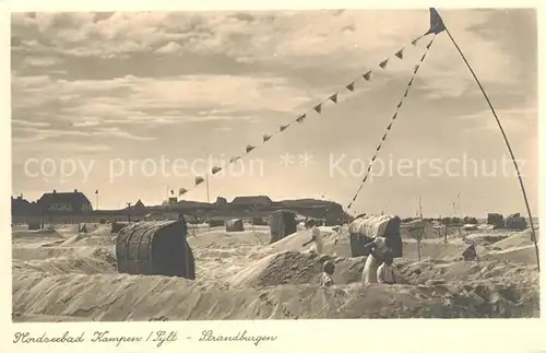 AK / Ansichtskarte Kampen_Sylt Strandburgen Kampen Sylt