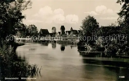 AK / Ansichtskarte Dinkelsbuehl Woernitz Panorama Dinkelsbuehl