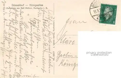 AK / Ansichtskarte Duesseldorf Koenigsallee Duesseldorf