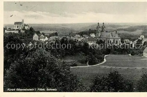 AK / Ansichtskarte Goessweinstein Panorama Kirche Burg Goessweinstein