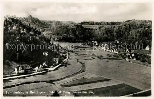 AK / Ansichtskarte Behringersmuehle Burg Goessweinstein Panorama Behringersmuehle