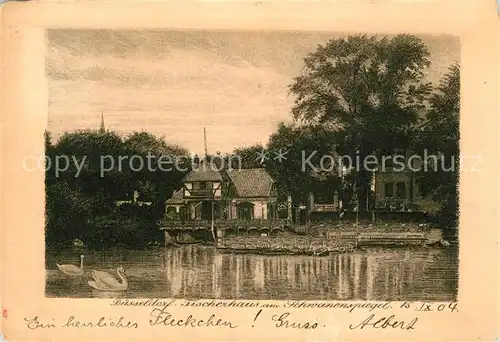 AK / Ansichtskarte Duesseldorf Fischerhaus Schwanenspiegel Duesseldorf