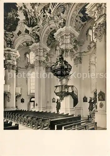 AK / Ansichtskarte Steinhausen_Rottum Wallfahrtskirche innen Steinhausen Rottum