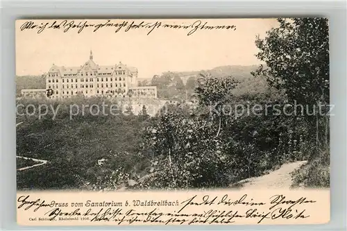 AK / Ansichtskarte Waldbreitbach_Wied Sanatorium Waldbreitbach Wied