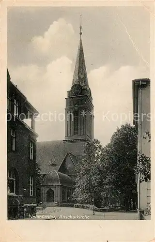 AK / Ansichtskarte Neumuenster_Schleswig Holstein Anscharkirche Neumuenster