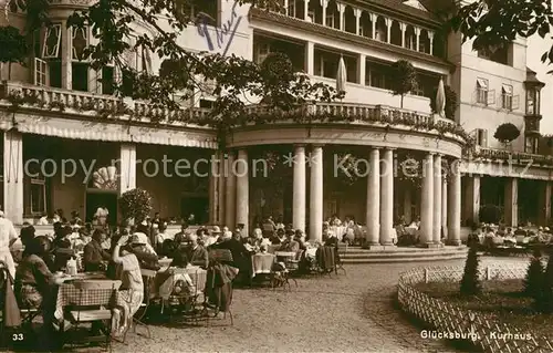 AK / Ansichtskarte Gluecksburg_Ostseebad Kurhaus Gluecksburg_Ostseebad