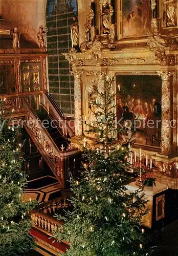 AK / Ansichtskarte Stockholm Deutsche Sankt Gertruds Kirche Weihnachten Stockholm