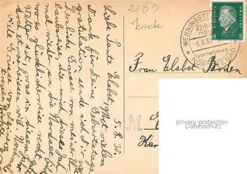 AK / Ansichtskarte Wenningstedt_Sylt Badestrand Wenningstedt_Sylt