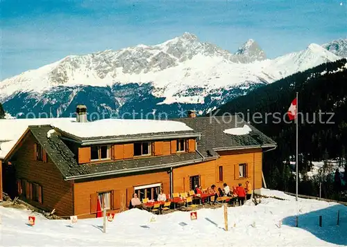 AK / Ansichtskarte Riom_Albula Skihaus Tigia Riom_Albula