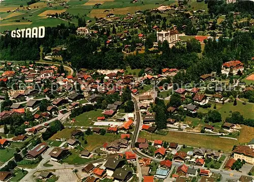 AK / Ansichtskarte Gstaad Fliegeraufnahme Gstaad