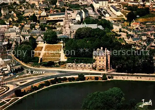 AK / Ansichtskarte Quintin Fliegeraufnahme Chateau Ducs Lorge Quintin