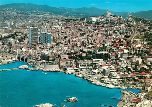 AK / Ansichtskarte Marseille_Bouches du Rhone Fliegeraufnahme Promenade Corniche Vallon des Auffes Marseille