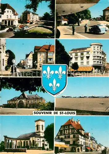 AK / Ansichtskarte Saint Louis_Elsass Frontiere Franco Suisse Bourgfelden Gare Saint Louis Elsass