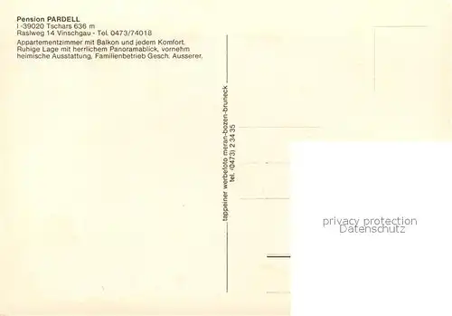AK / Ansichtskarte Tschars Pension Pardell Tschars