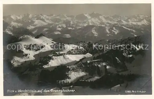 AK / Ansichtskarte Wendelstein_Berg Panorama Blick auf den Grossglockner Serie Deutsche Heimatbilder Wendelstein_Berg