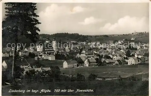 AK / Ansichtskarte Lindenberg_Allgaeu Stadtpanorama Lindenberg Allgaeu