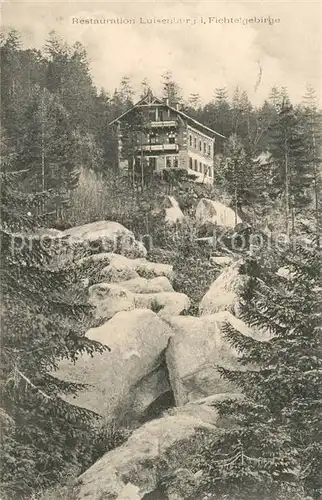 AK / Ansichtskarte Wunsiedel Restauration Luisenburg im Fichtelgebirge Wunsiedel