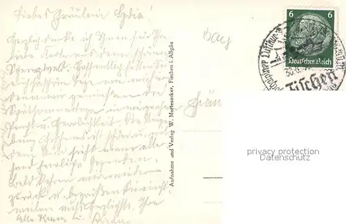 AK / Ansichtskarte Fischen_Allgaeu Spazierweg am Illerdamm Landschaftspanorama Allgaeuer Alpen Fischen Allgaeu