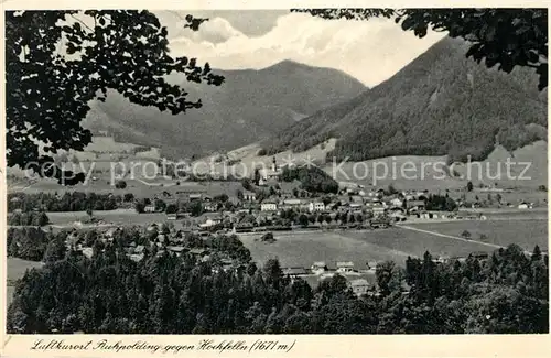 AK / Ansichtskarte Ruhpolding Panorama Luftkurort gegen Hochfelln Chiemgauer Alpen Ruhpolding