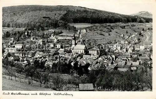 AK / Ansichtskarte Bad_Brueckenau Stadtpanorama mit Kloster Volkersberg Bad_Brueckenau