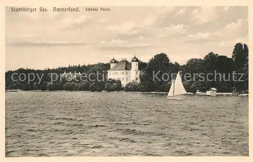 AK / Ansichtskarte Ammerland Schloss Pocci Starnberger See Ammerland
