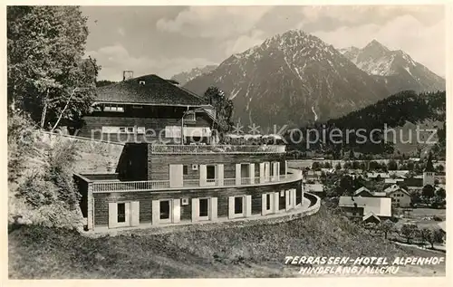 AK / Ansichtskarte Hindelang Terrassenhotel Alpenhof Alpenblick Hindelang