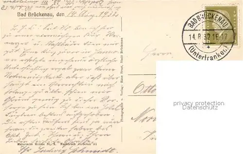 AK / Ansichtskarte Bad_Brueckenau Fernblick Bad_Brueckenau