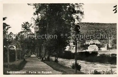 AK / Ansichtskarte Bad_Liebenzell Partie im Kurpark Uferweg an der Nagold Bad_Liebenzell